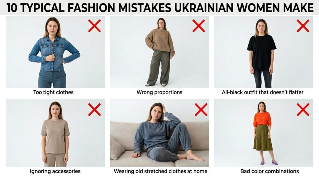 10 найпоширеніших модних помилок українок