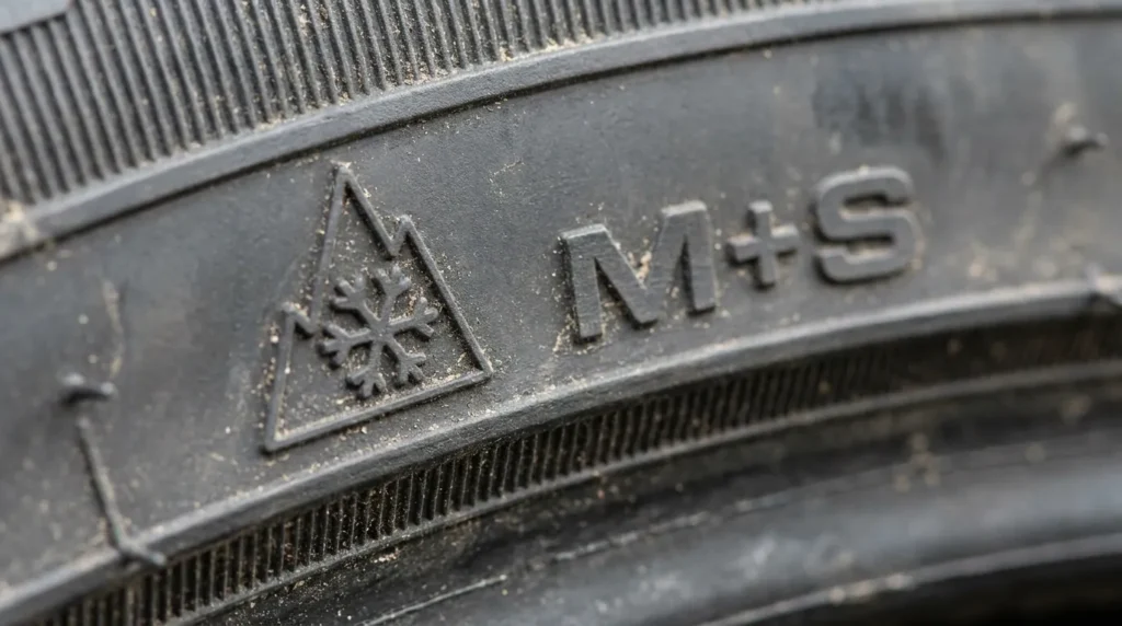 маркування зимової шини символ 3PMSF та M+S