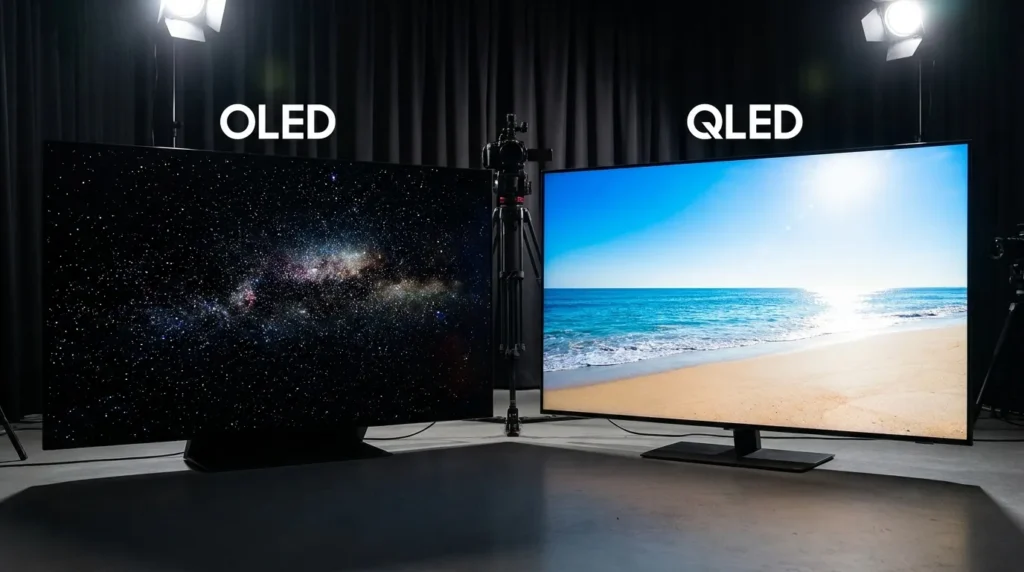 Порівняння OLED LG і QLED Samsung — якість зображення
