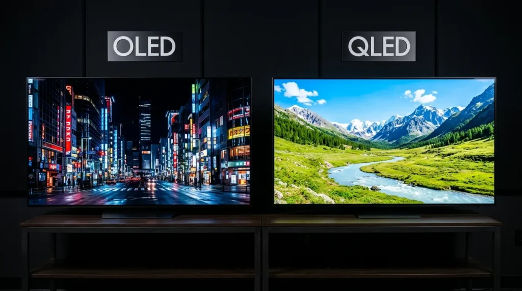 порівняння OLED і QLED телевізор 2026 рік
