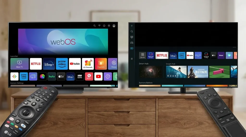 Порівняння Smart TV webOS LG і Tizen Samsung