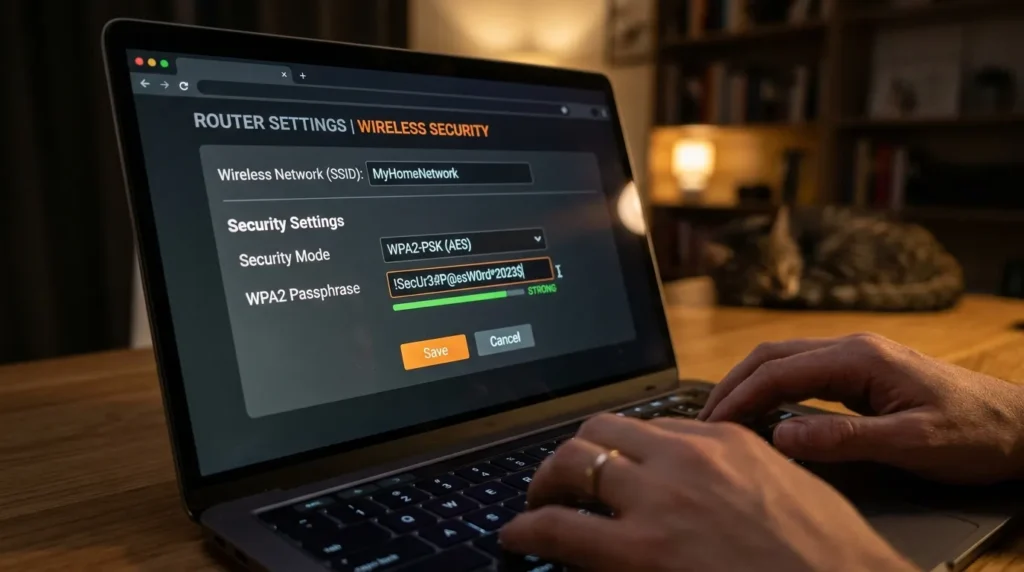 Панель керування роутером — налаштування захисту Wi-Fi мережі WPA2
