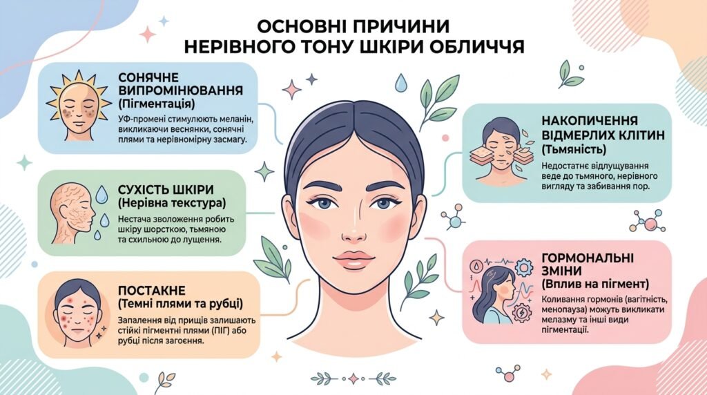 Базова щоденна рутина для рівного тону