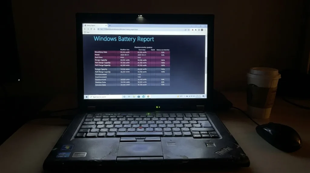 powercfg batteryreport звіт акумулятор ноутбука windows