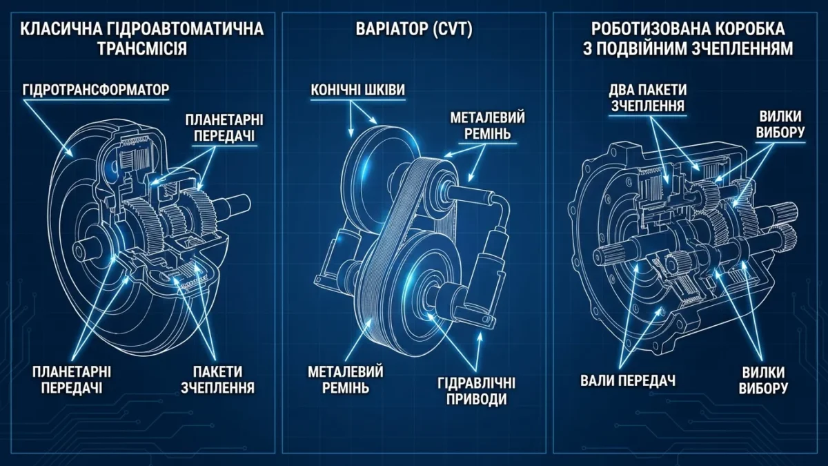 Автомат, варіатор чи роботизована коробка: у чому різниця та яку КПП вибрати