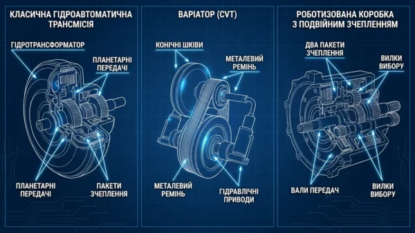 Автомат, варіатор чи роботизована коробка: у чому різниця та яку КПП вибрати
