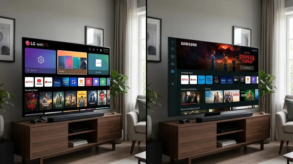 LG webOS vs Samsung Tizen порівняння інтерфейсу